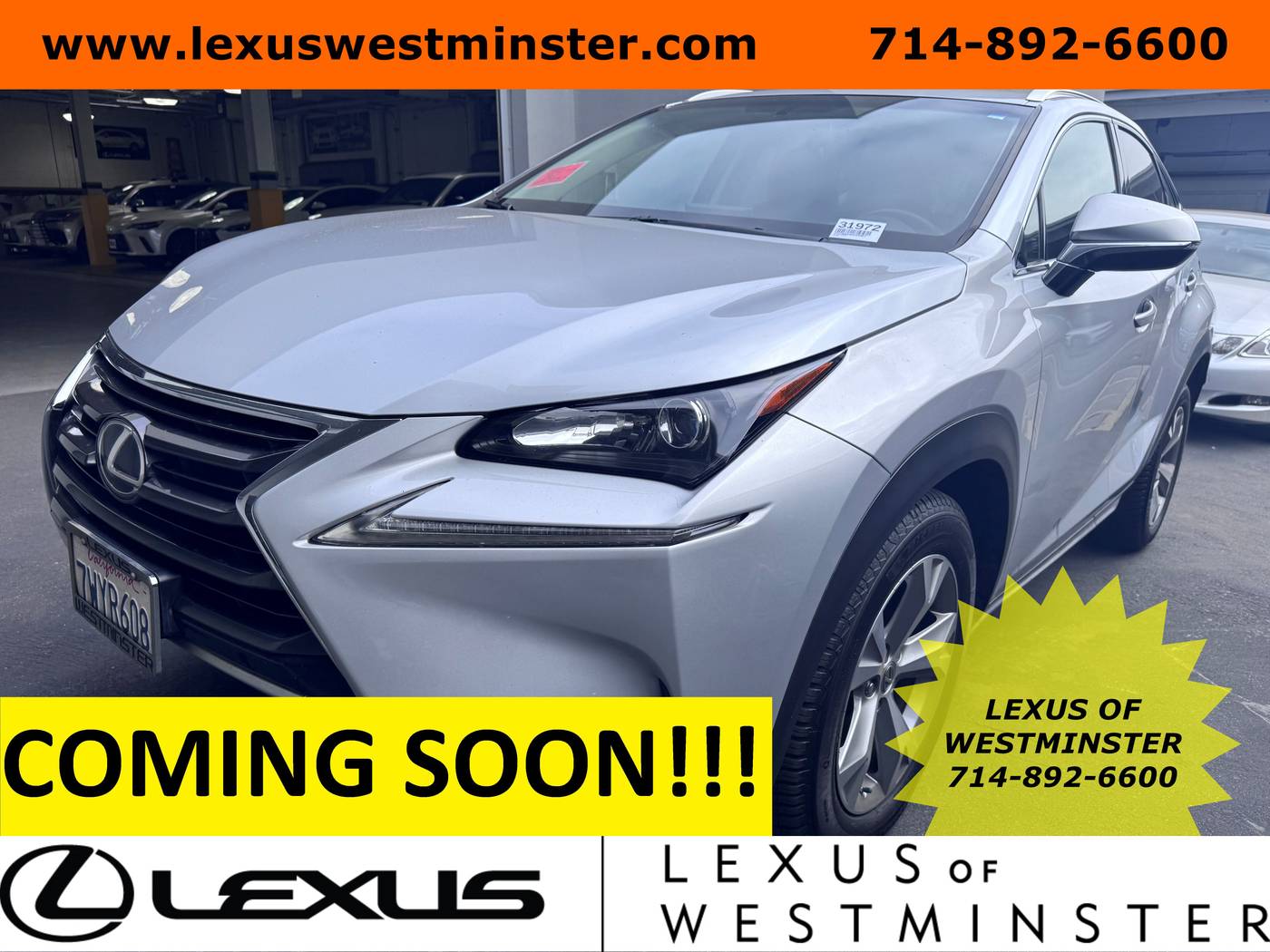 2017 Lexus NX NX Turbo — SUV — 107,989 mi — Westminster, CA