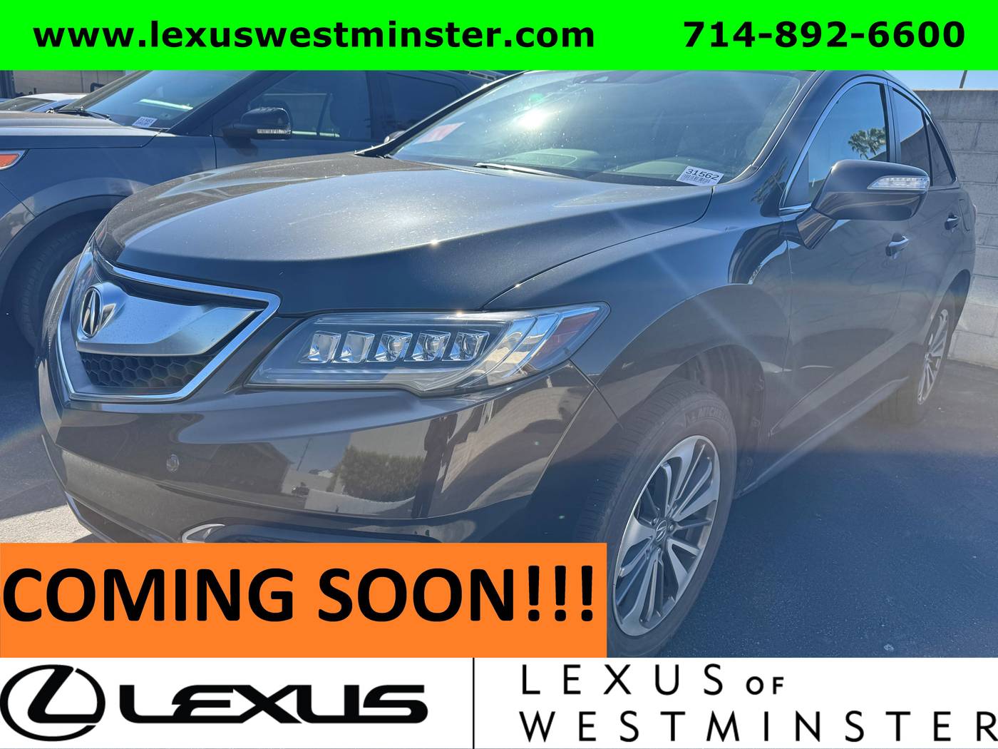 2016 Acura RDX Advance Package — SUV — 79,586 mi — Westminster, CA