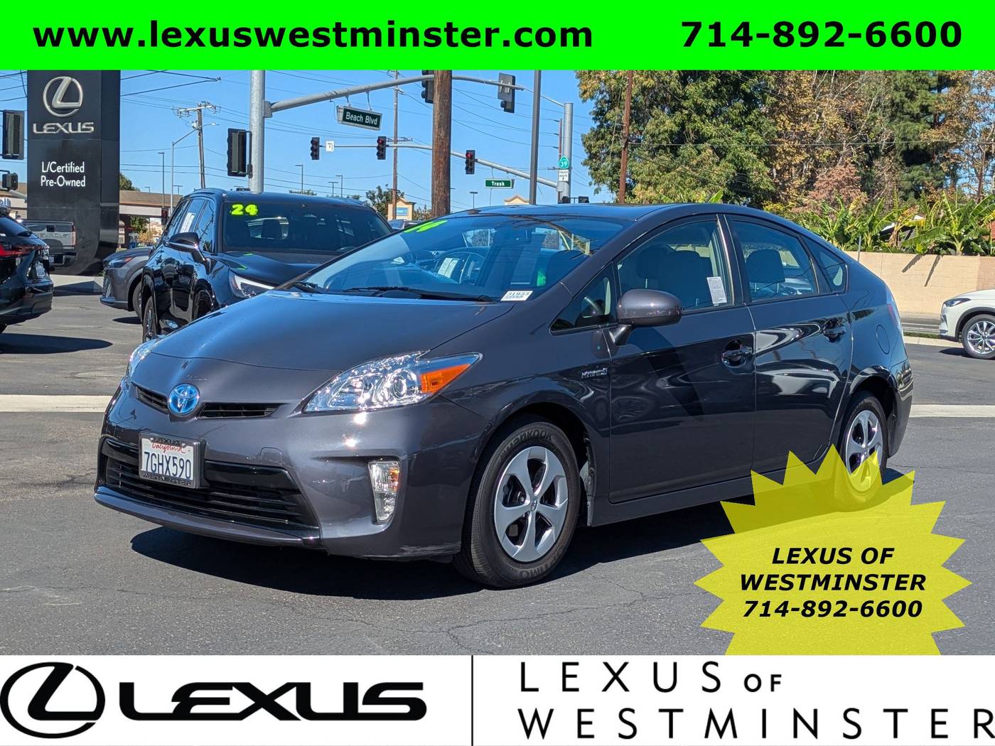 2014 Toyota Prius Four — Sedan — 34,597 mi — Westminster, CA