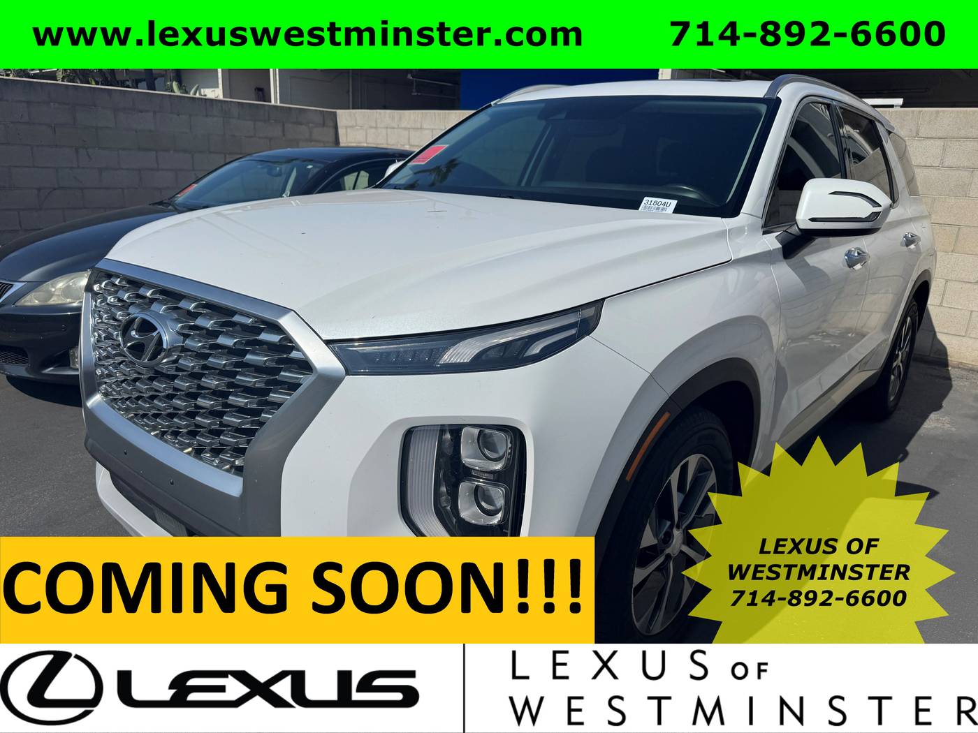2020 Hyundai Palisade SEL — SUV — 69,640 mi — Westminster, CA