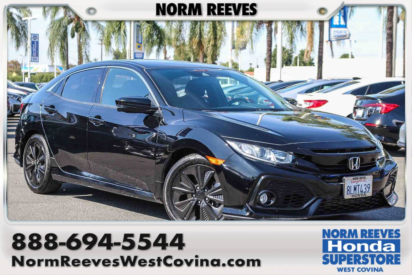 2019 Honda Civic EX — Hatchback — 56,073 mi — West Covina, CA