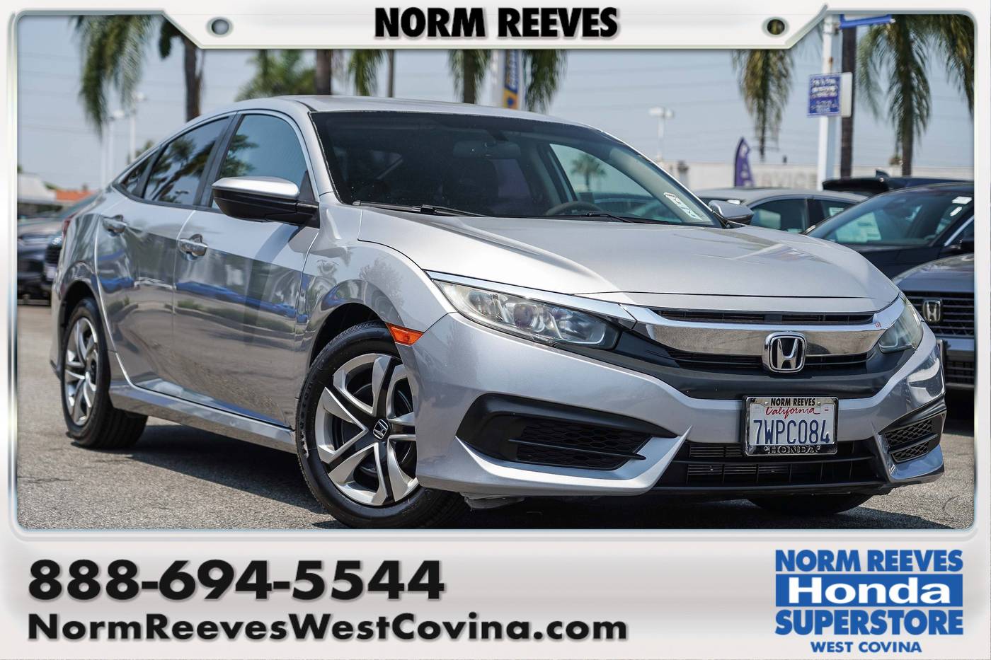 2017 Honda Civic LX — Sedan — 116,695 mi — West Covina, CA