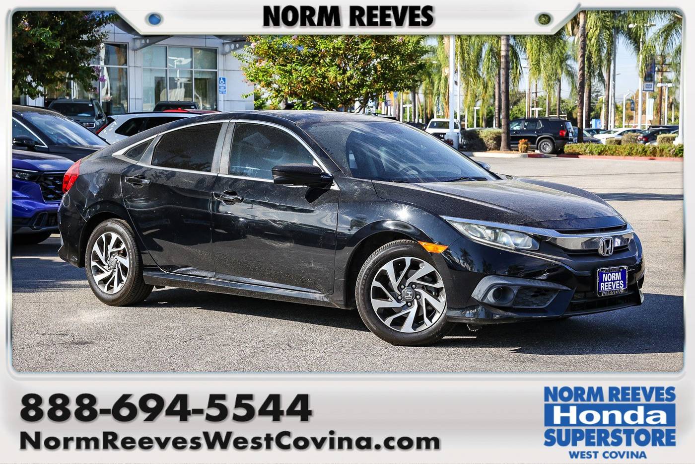 2016 Honda Civic EX — Sedan — 34,357 mi — West Covina, CA