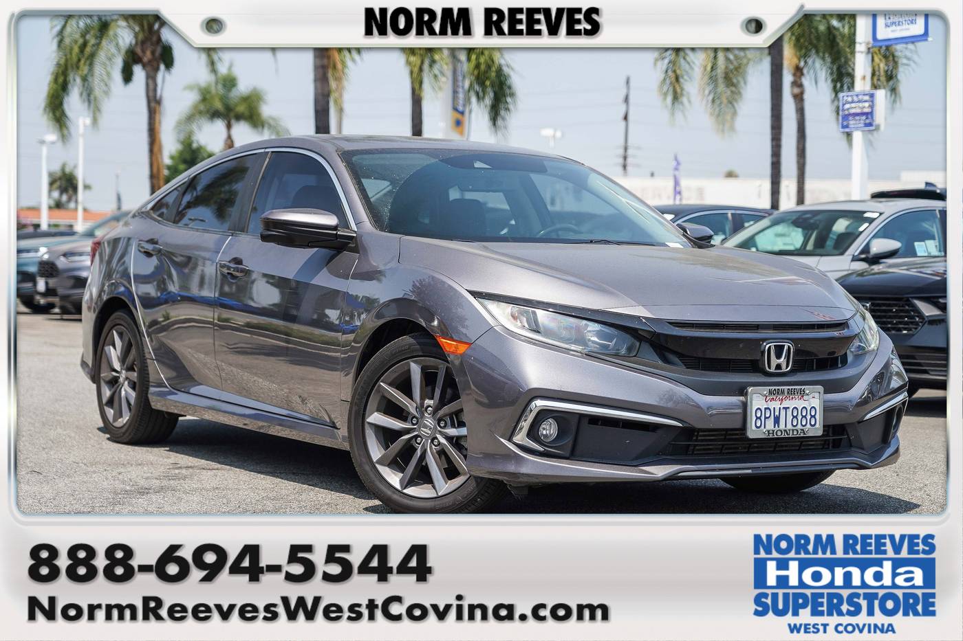 2019 Honda Civic EX-L — Sedan — 94,321 mi — West Covina, CA