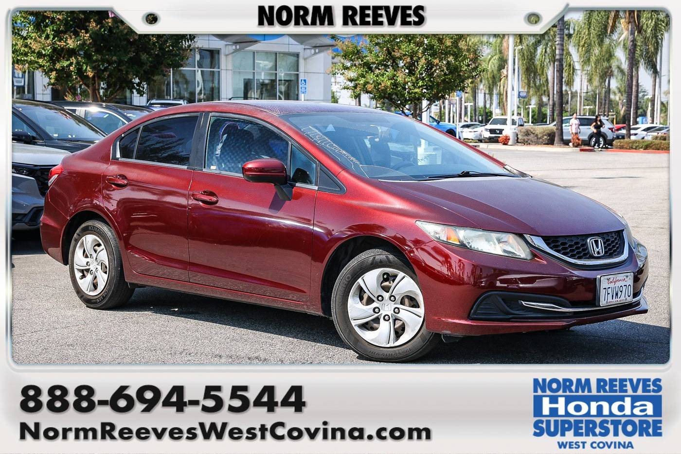 2014 Honda Civic LX — Sedan — 83,500 mi — West Covina, CA