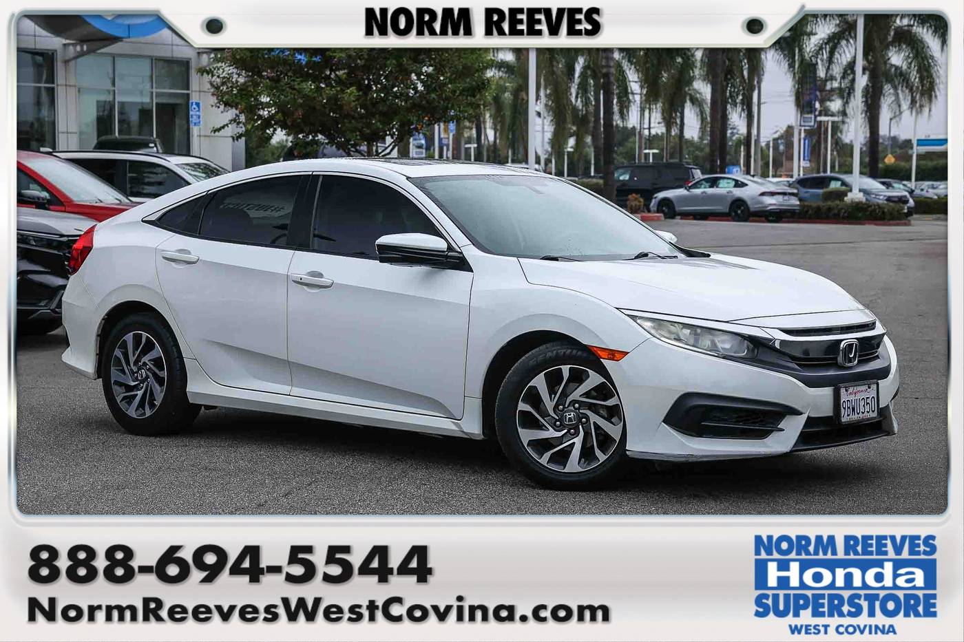 2018 Honda Civic EX — Sedan — 105,610 mi — West Covina, CA