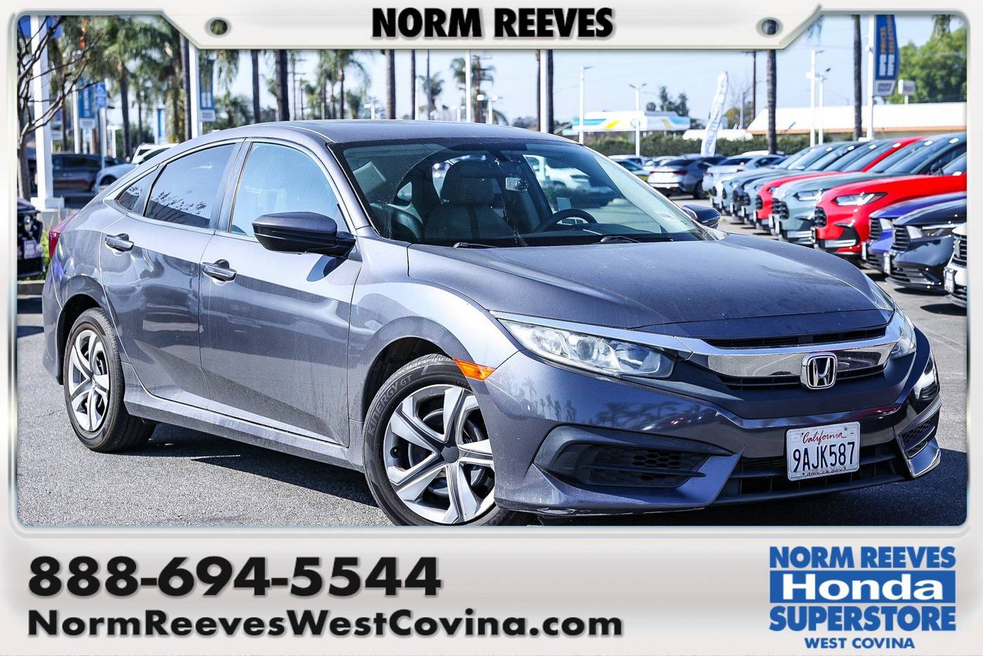 2018 Honda Civic LX — Sedan — 61,382 mi — West Covina, CA