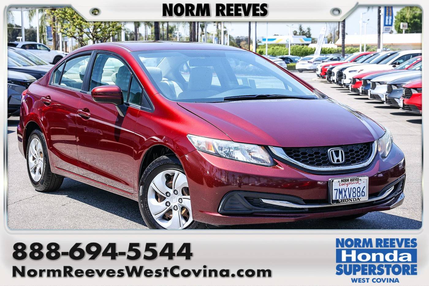 2015 Honda Civic LX — Sedan — 102,883 mi — West Covina, CA