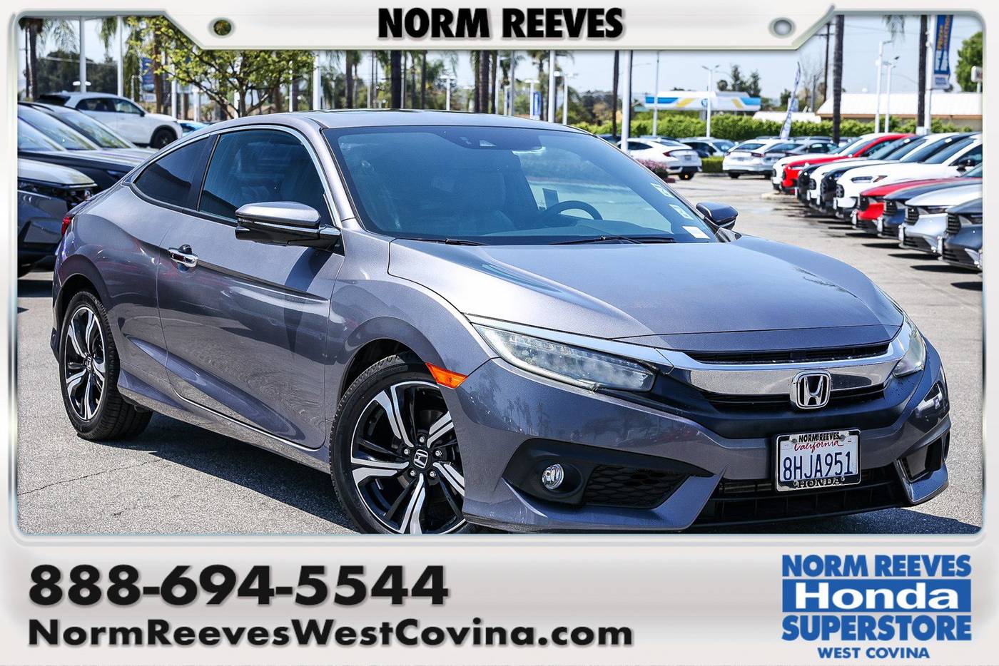 2016 Honda Civic Touring — Coupe — 103,698 mi — West Covina, CA