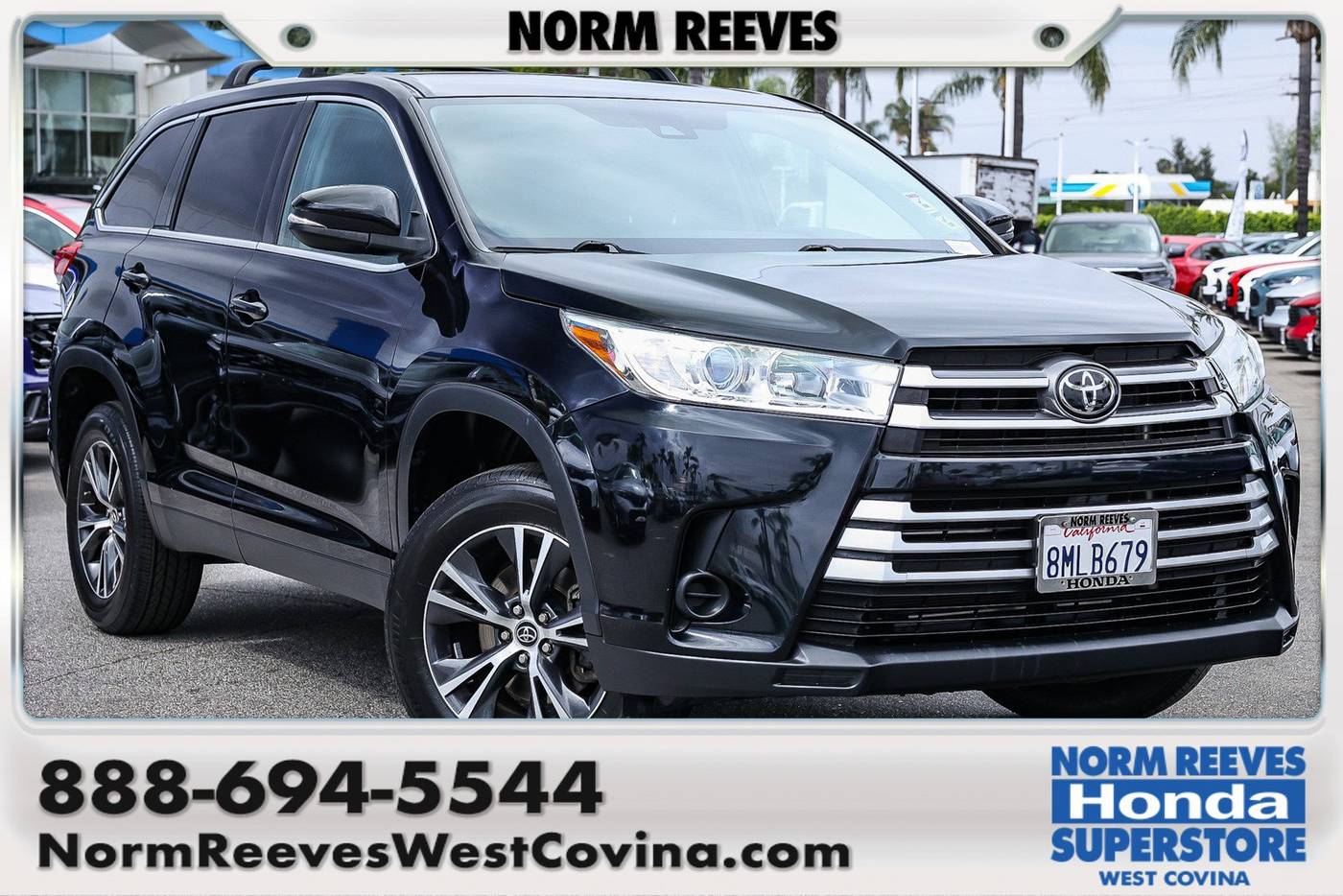2019 Toyota Highlander LE V6 — SUV — 34,515 mi — West Covina, CA