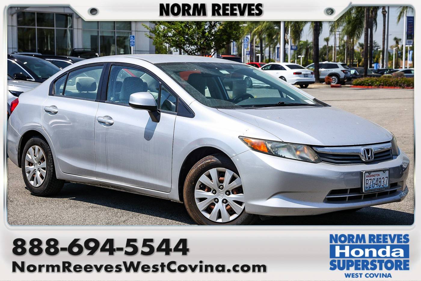 2012 Honda Civic LX — Sedan — 36,891 mi — West Covina, CA
