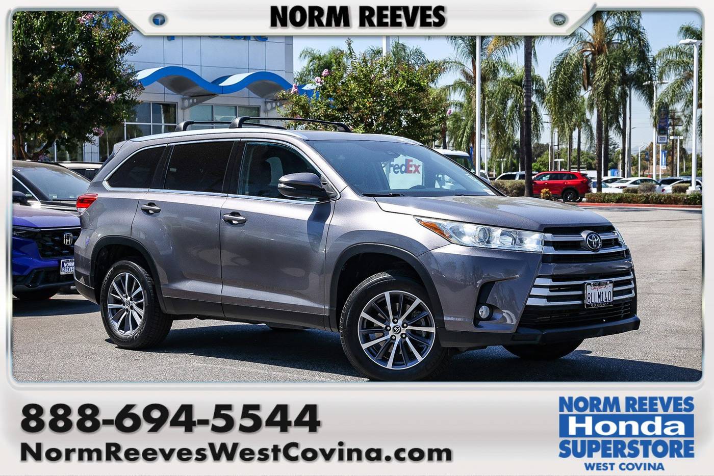2019 Toyota Highlander XLE — SUV — 84,672 mi — West Covina, CA