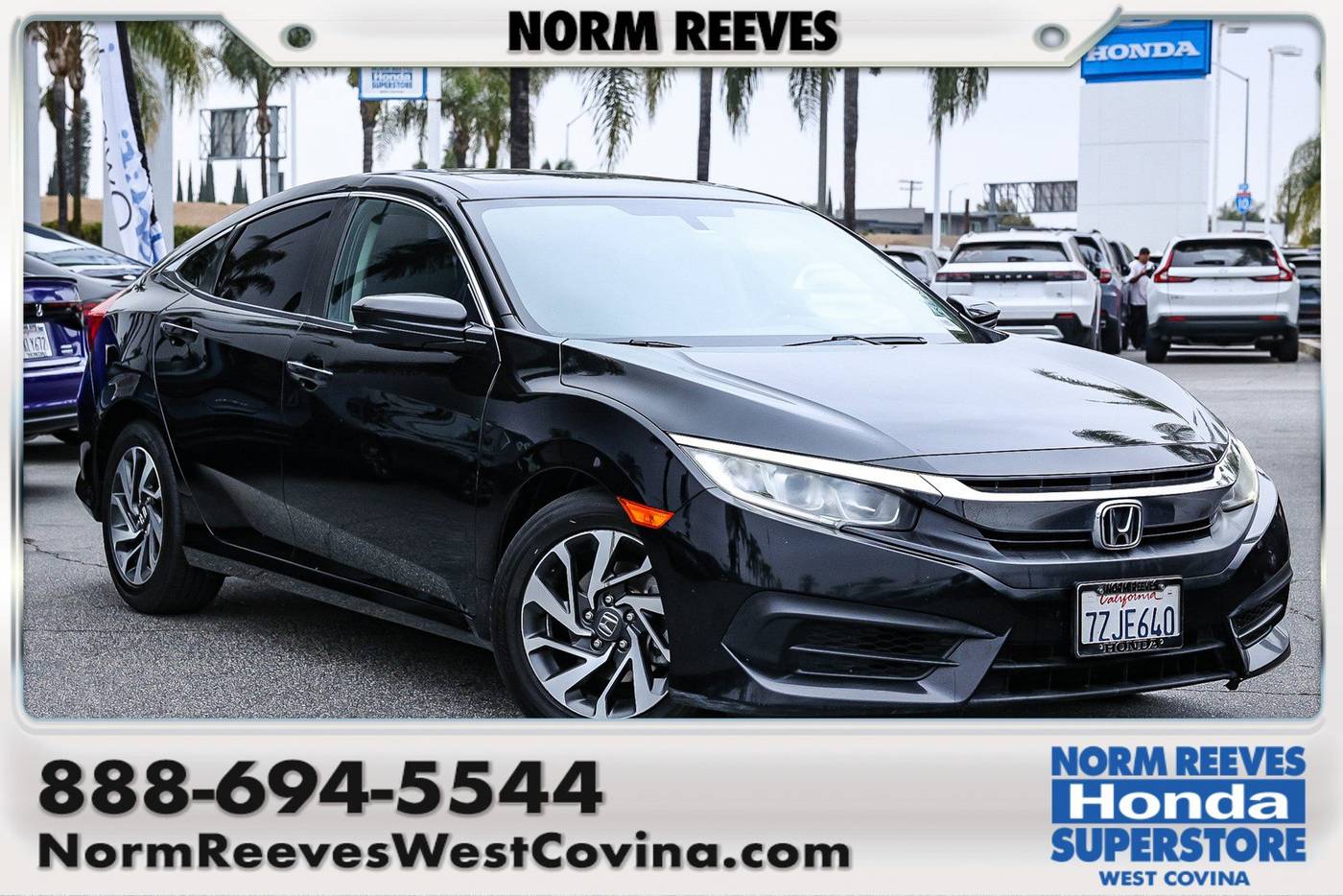 2017 Honda Civic EX — Sedan — 121,582 mi — West Covina, CA