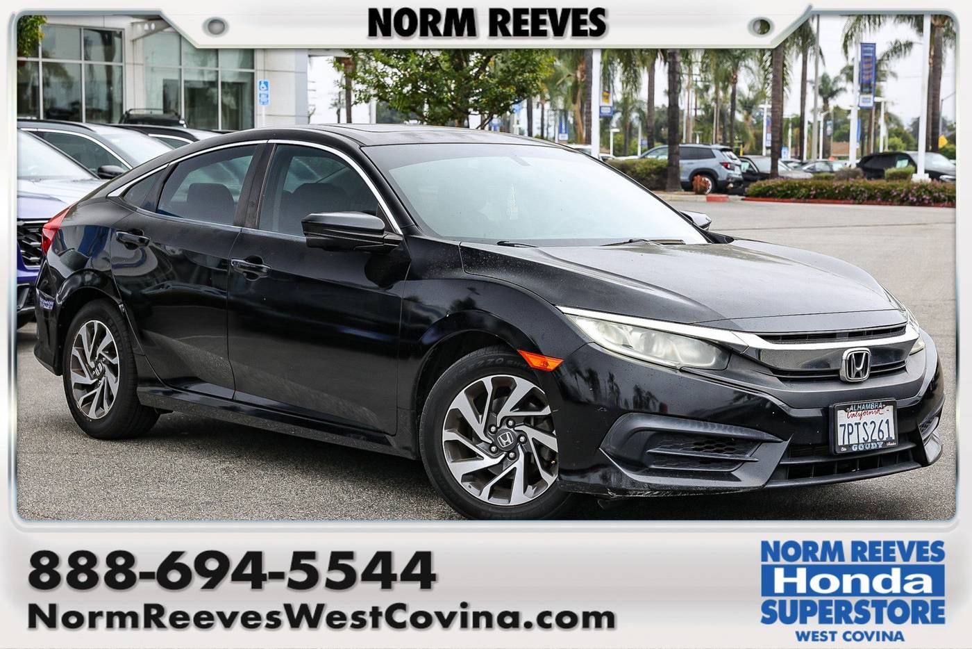 2016 Honda Civic EX — Sedan — 118,664 mi — West Covina, CA