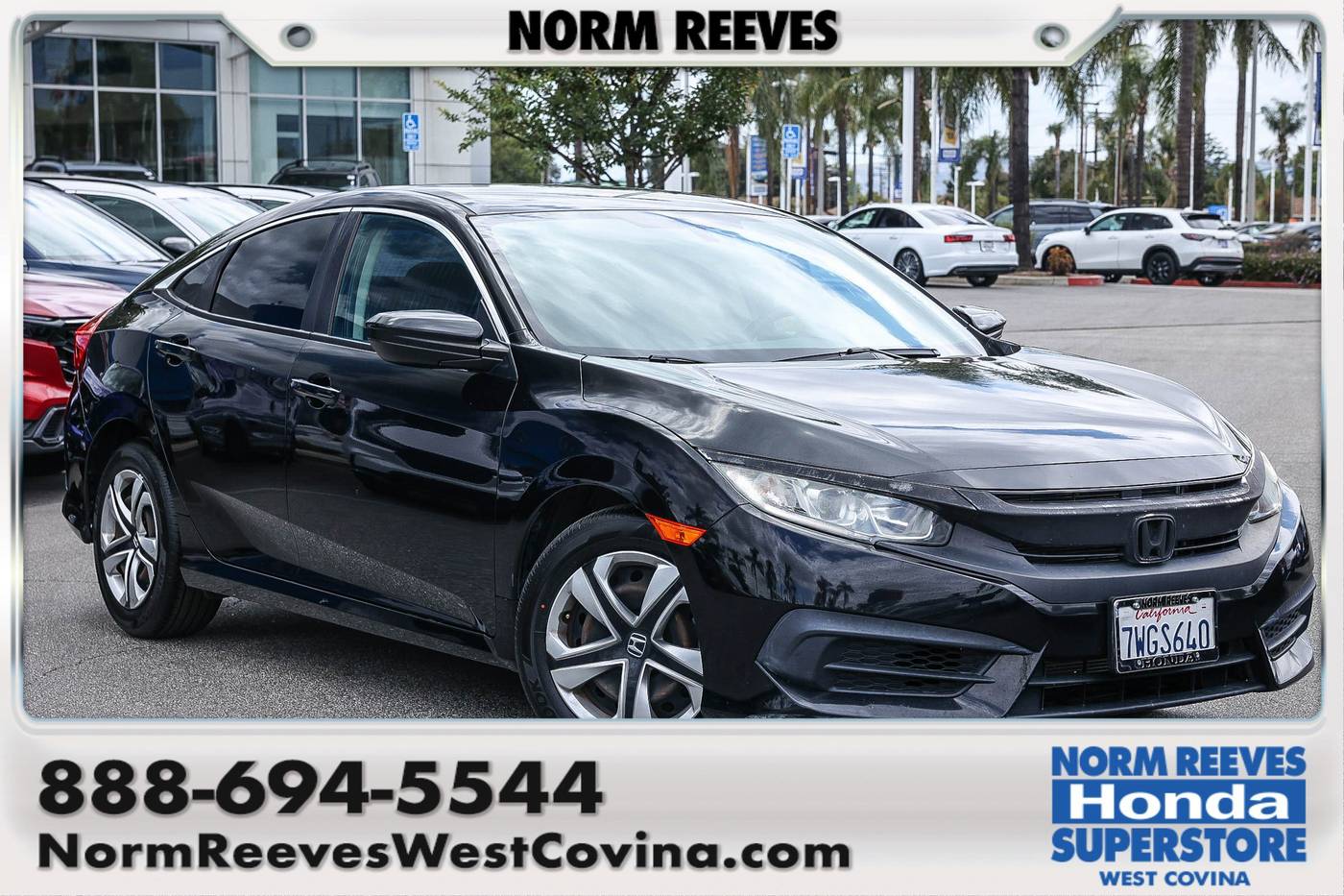 2017 Honda Civic LX — Sedan — 78,340 mi — West Covina, CA