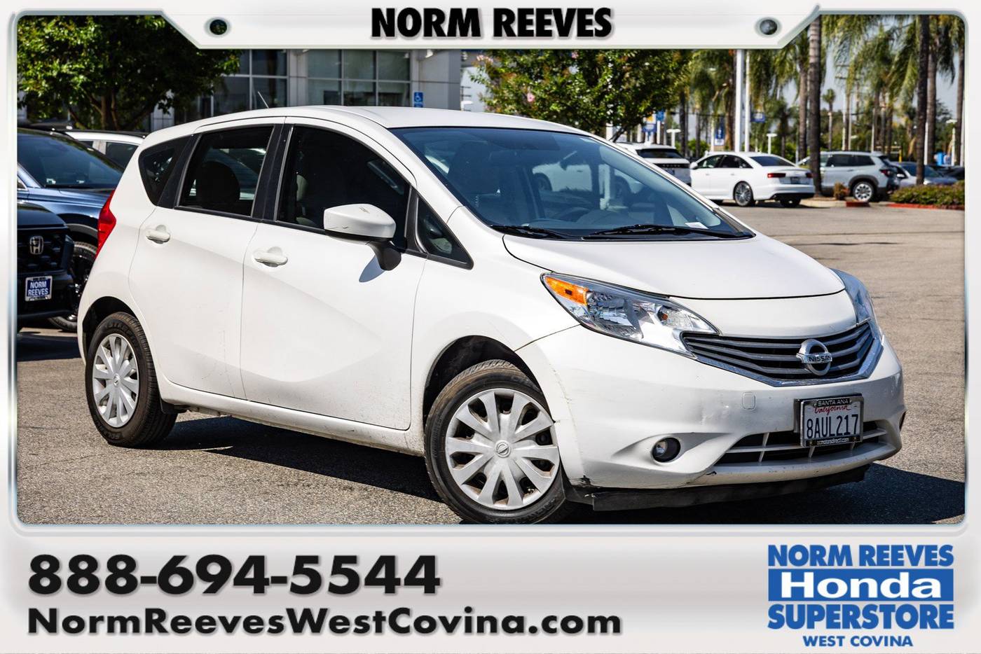 2015 Nissan Versa 1.6 SV — Hatchback — 63,802 mi — West Covina, CA