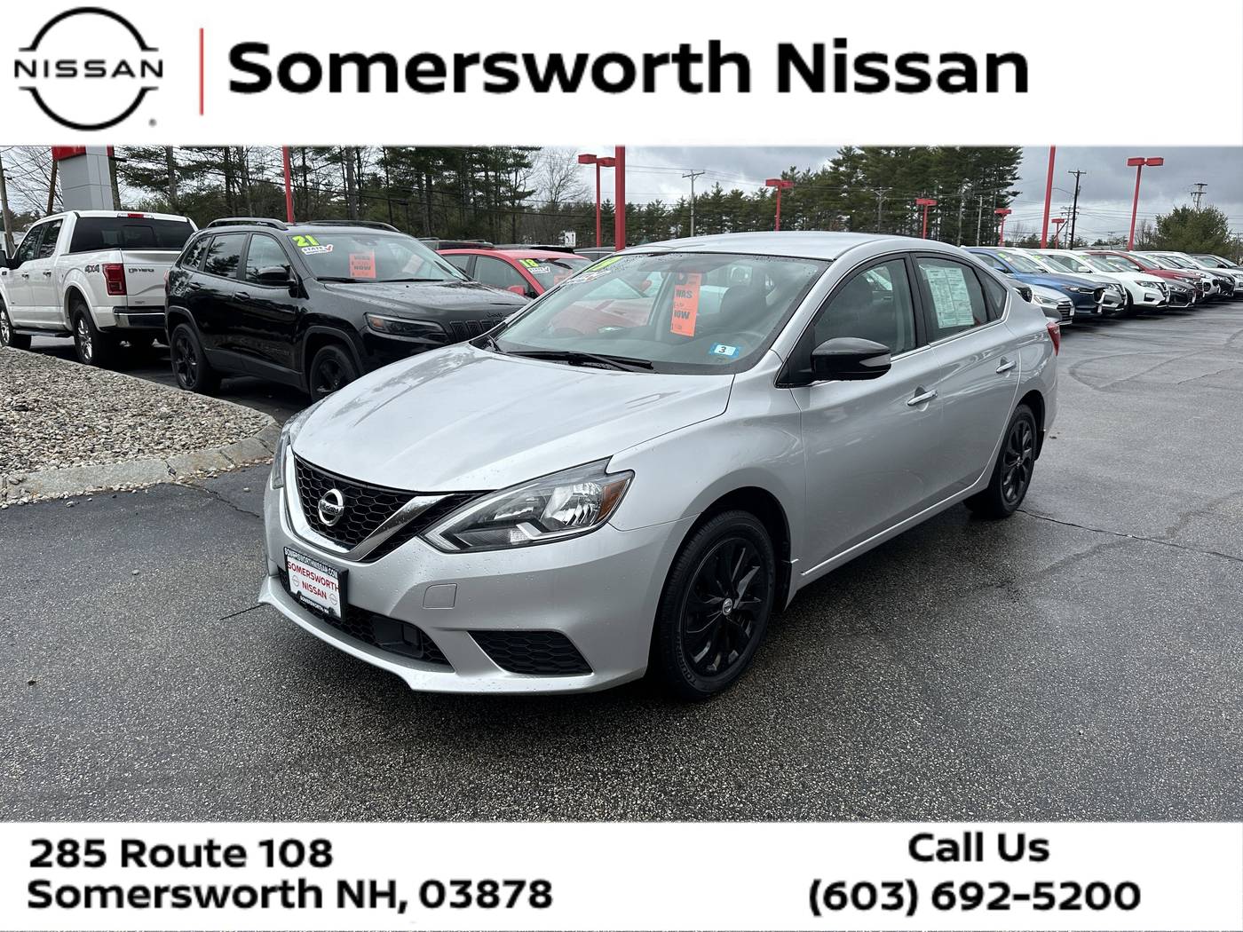2019 Nissan Sentra SV — Sedan — 63,392 mi — Somersworth, NH