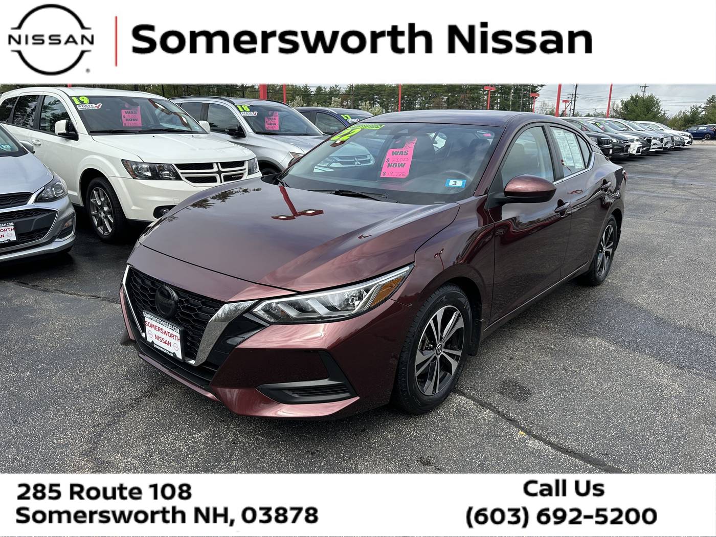 2022 Nissan Sentra SV — Sedan — 18,533 mi — Somersworth, NH