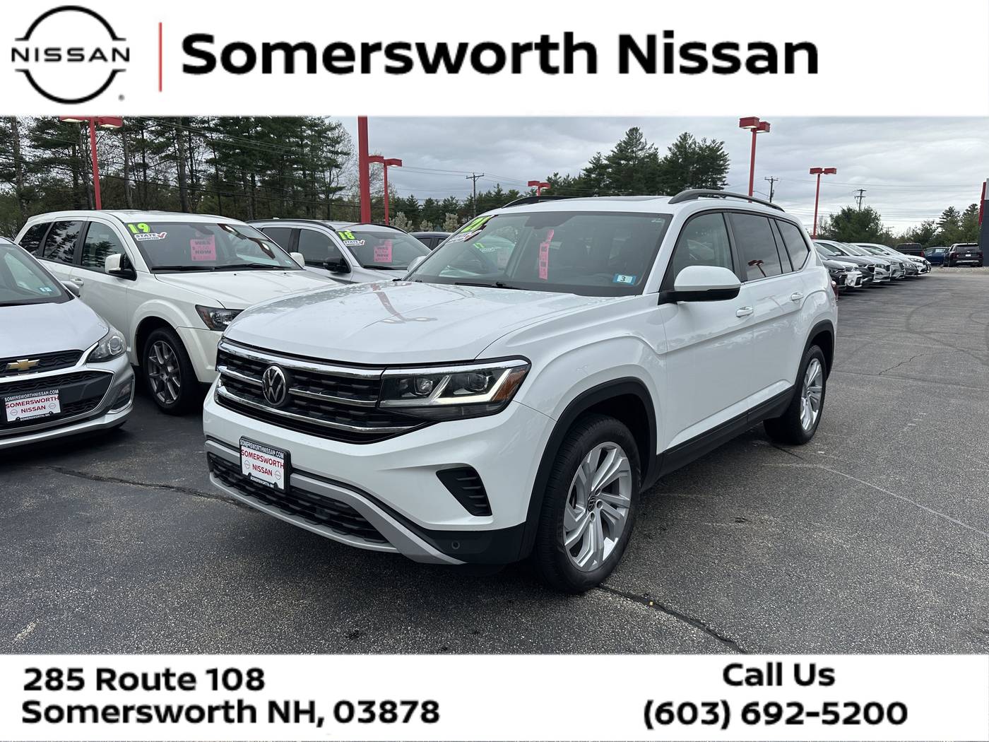 2021 Volkswagen Atlas SE with Technology — SUV — 85,685 mi — Somersworth, NH