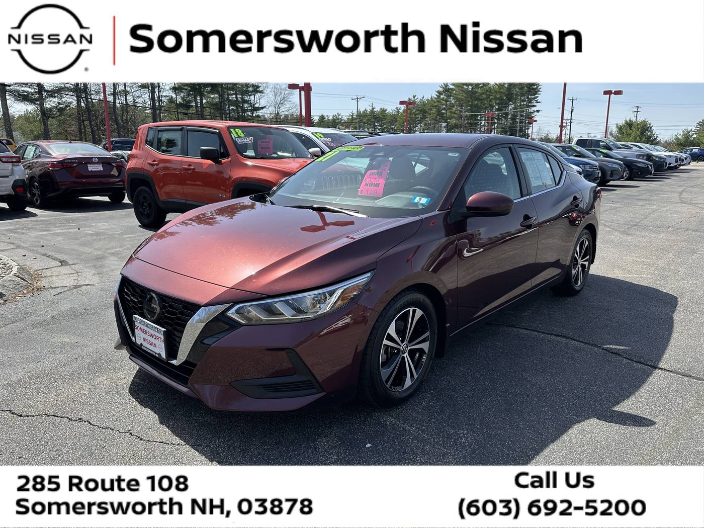 2021 Nissan Sentra SV — Sedan — 35,952 mi — Somersworth, NH