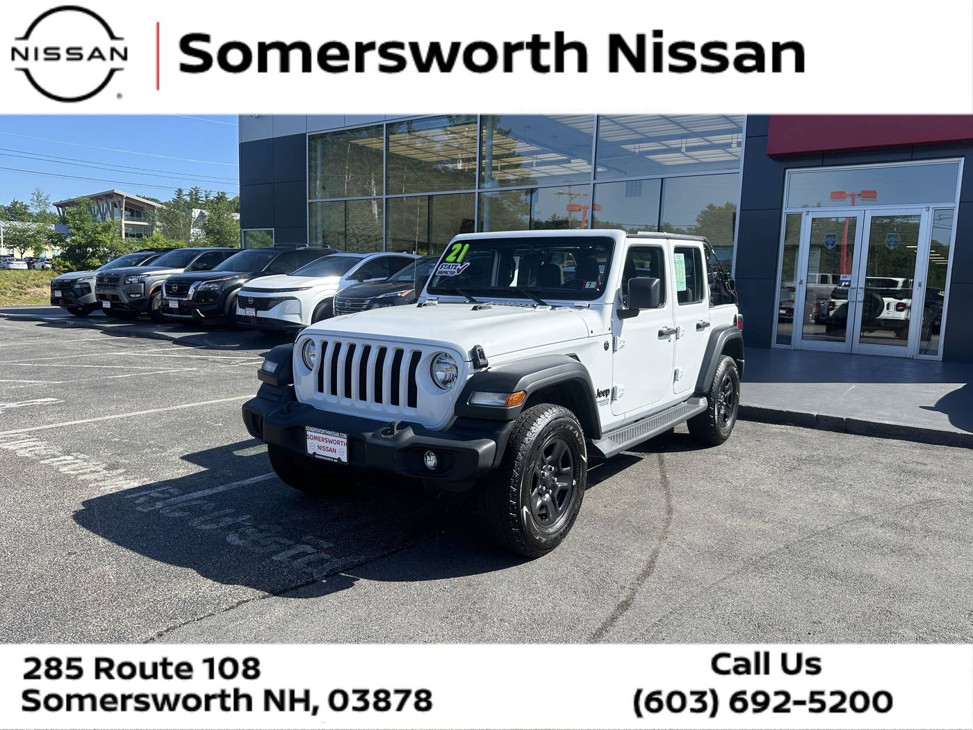 2021 Jeep Wrangler Sport — SUV — 78,243 mi — Somersworth, NH