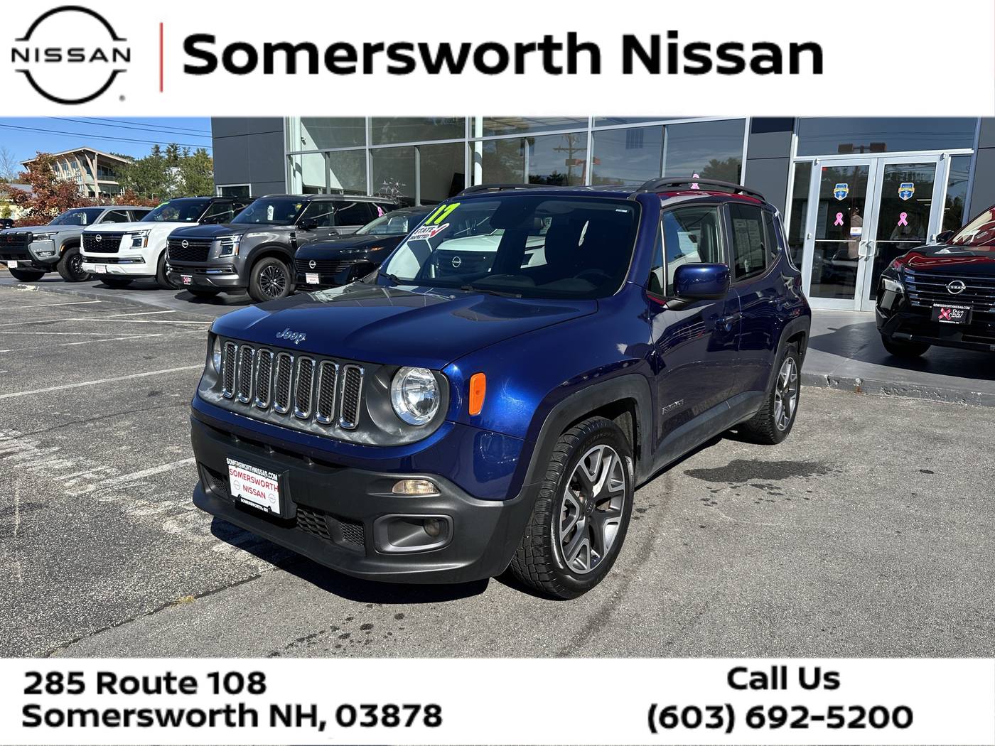 2017 Jeep Renegade Latitude — SUV — 97,139 mi — Somersworth, NH