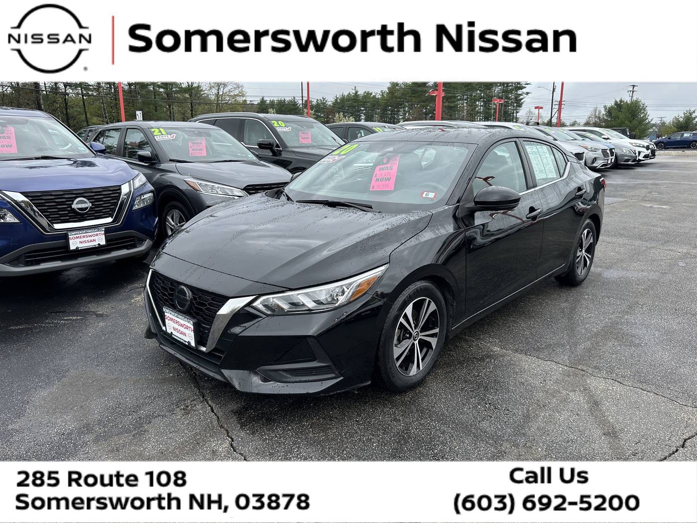 2020 Nissan Sentra SV — Sedan — 70,538 mi — Somersworth, NH