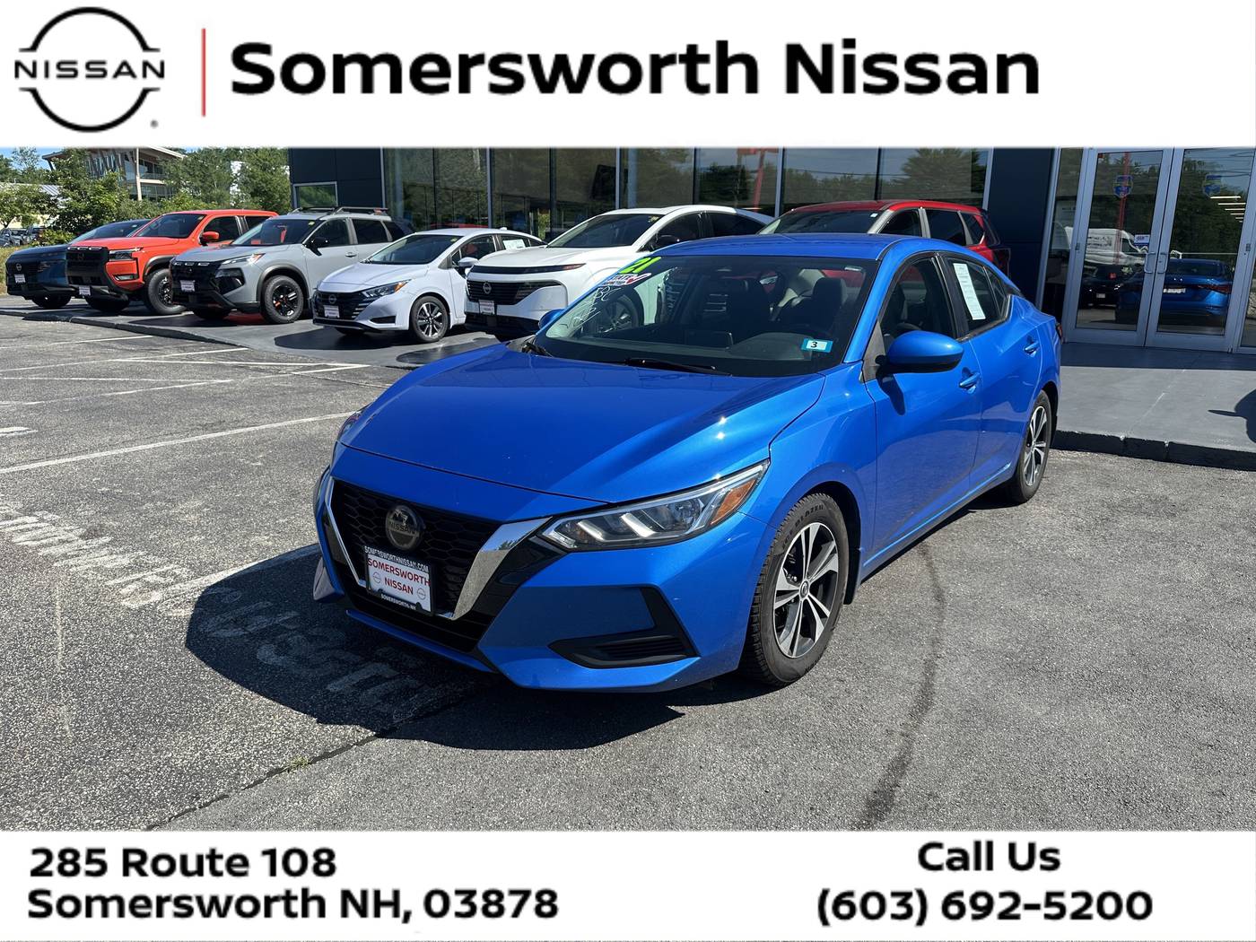 2021 Nissan Sentra SV — Sedan — 97,497 mi — Somersworth, NH
