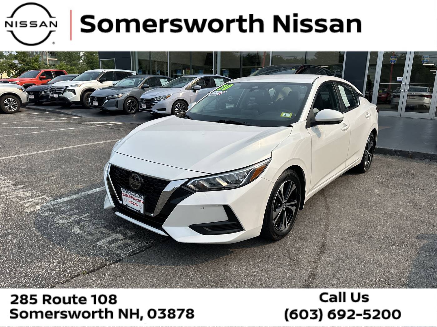 2020 Nissan Sentra SV — Sedan — 67,058 mi — Somersworth, NH