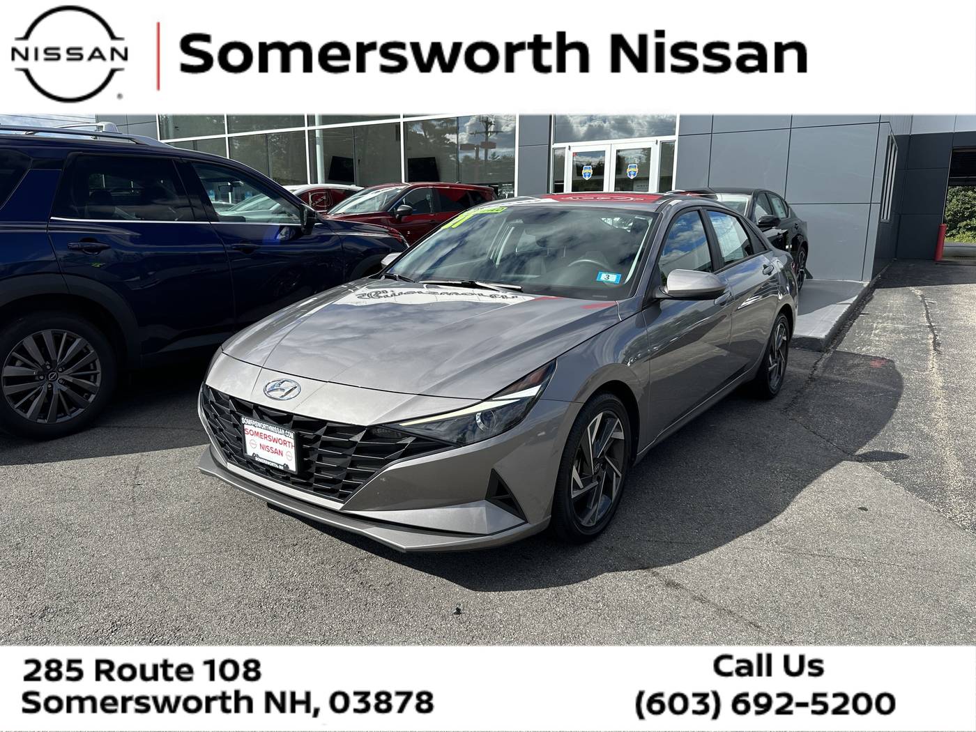 2021 Hyundai Elantra Hybrid Blue — Sedan — 52,781 mi — Somersworth, NH