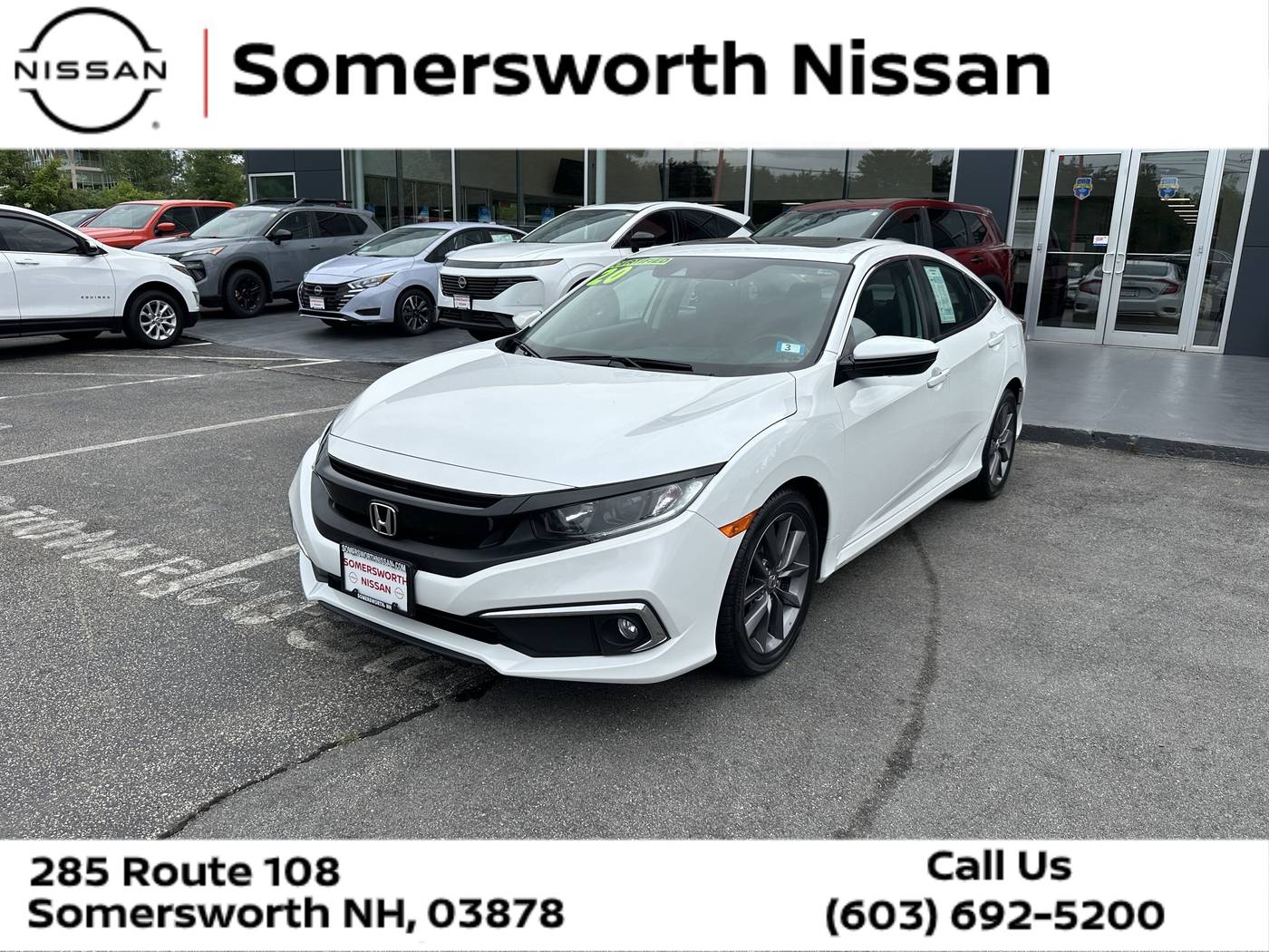 2020 Honda Civic EX — Sedan — 52,069 mi — Somersworth, NH