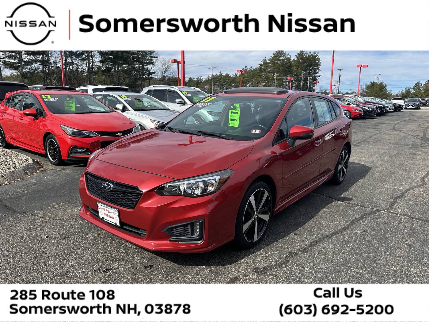 2017 Subaru Impreza 2.0i Sport — Hatchback — 78,247 mi — Somersworth, NH