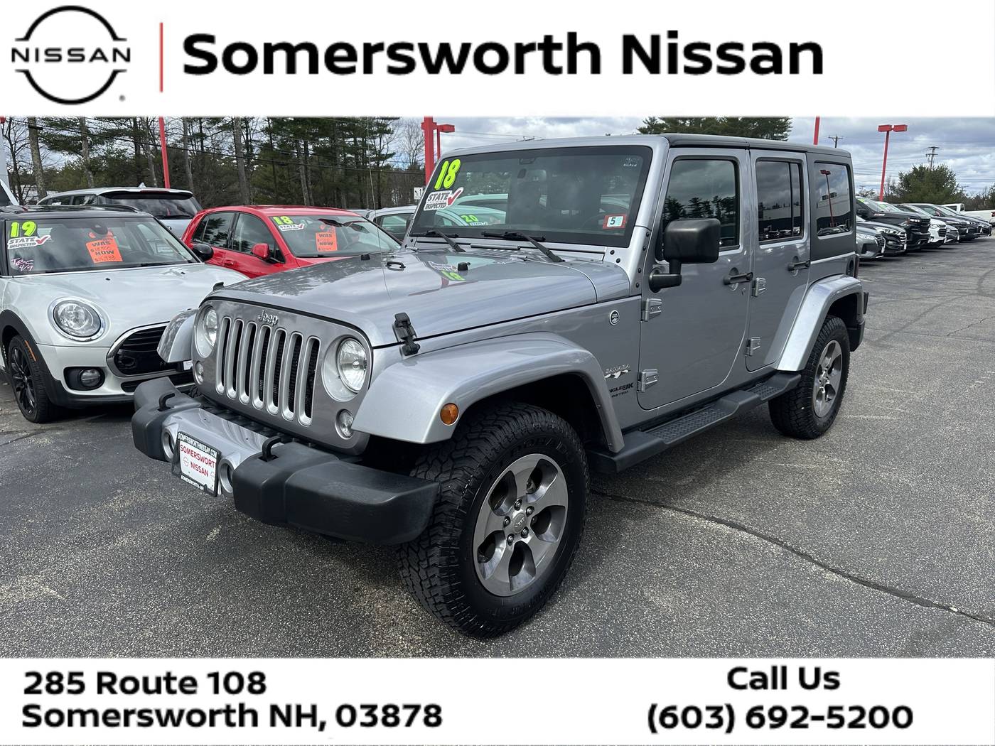 2018 Jeep Wrangler Sahara — SUV — 91,181 mi — Somersworth, NH