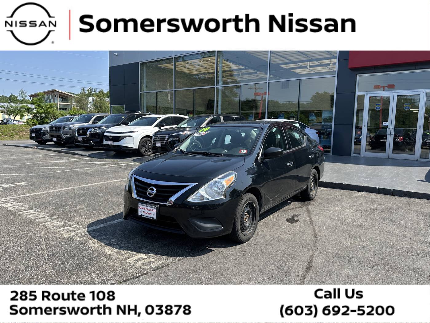 2019 Nissan Versa SV — Sedan — 91,748 mi — Somersworth, NH