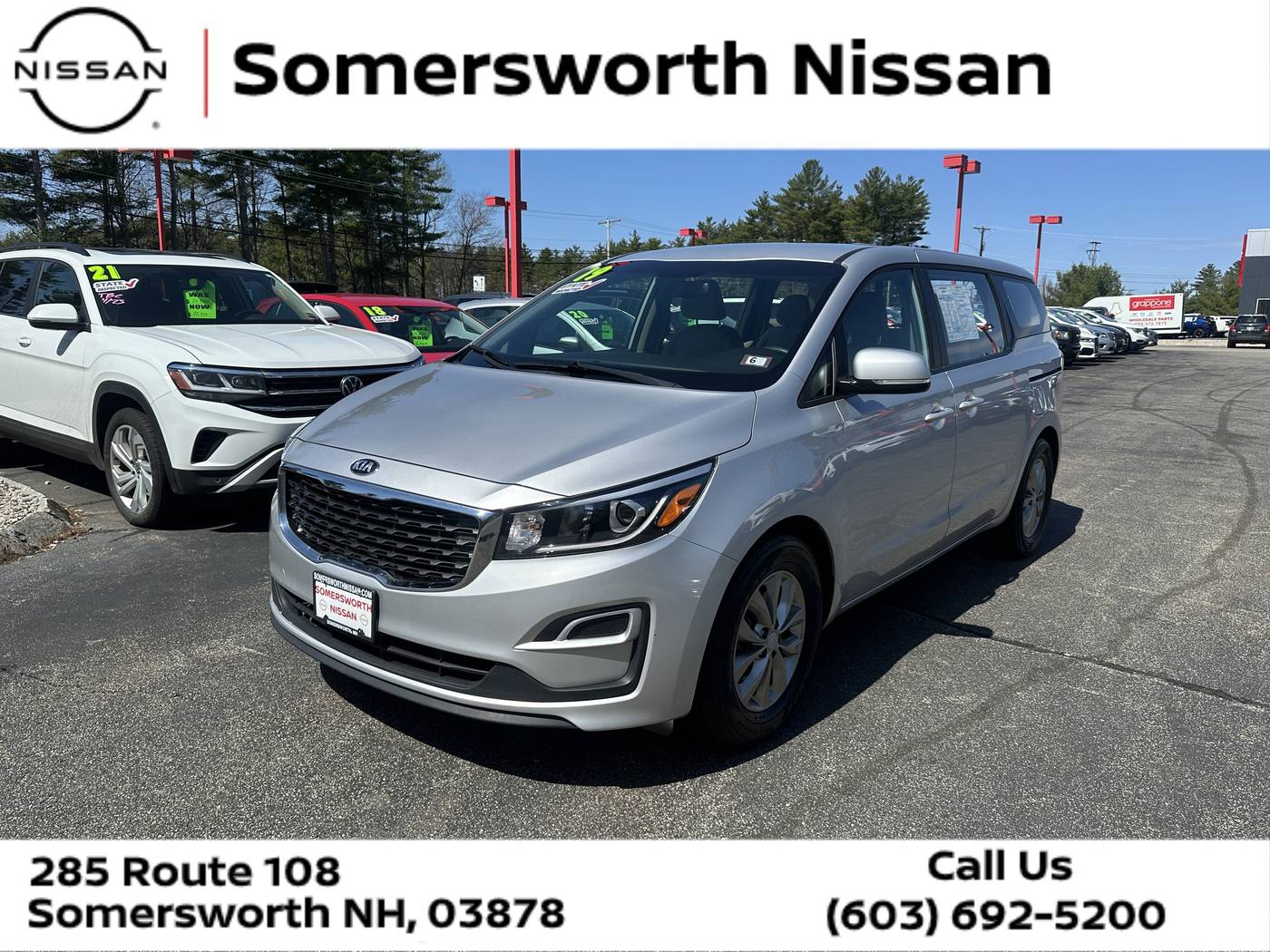 2019 Kia Sedona L — Minivan — 95,827 mi — Somersworth, NH