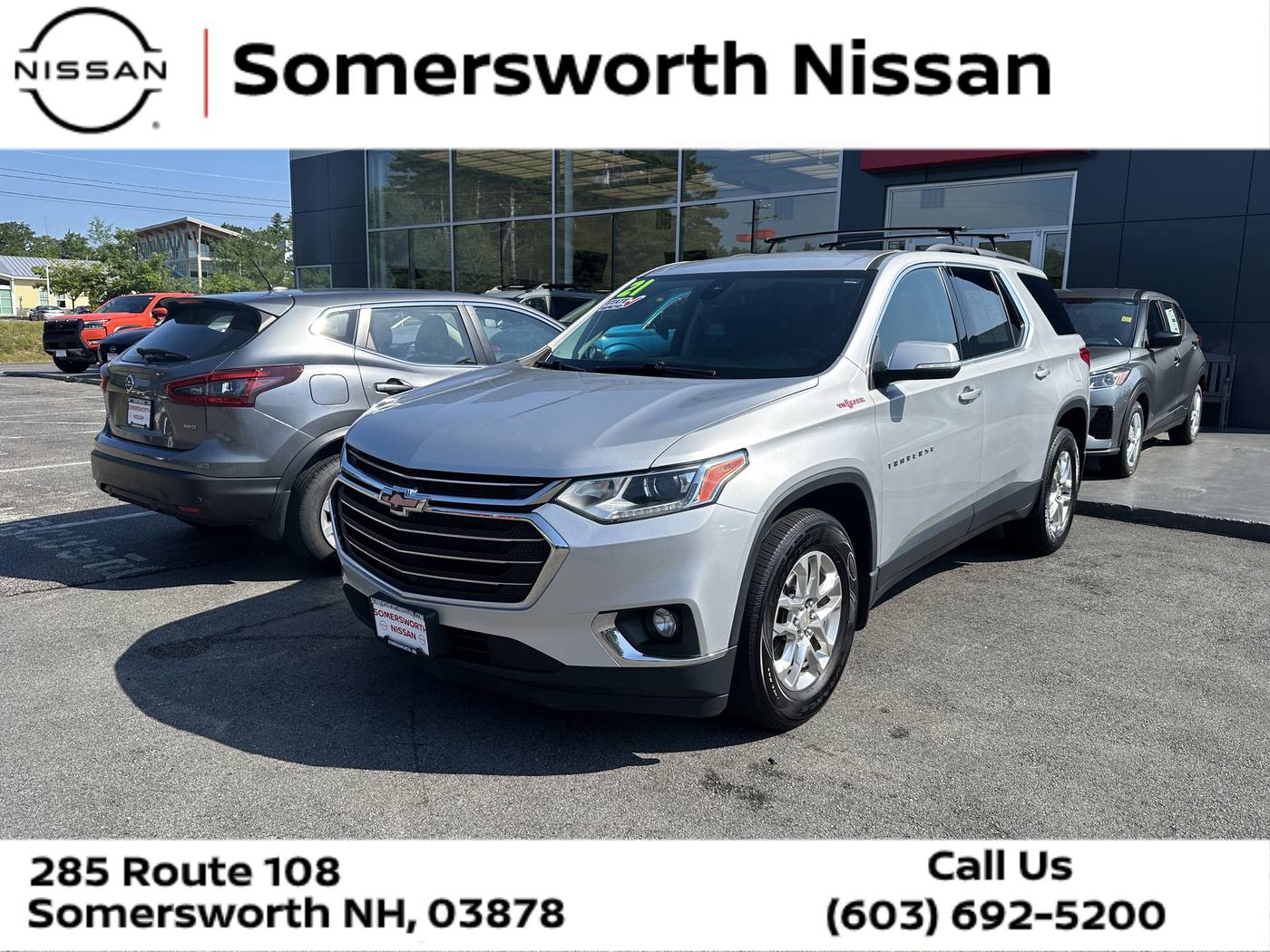2021 Chevrolet Traverse LT Cloth — SUV — 95,210 mi — Somersworth, NH