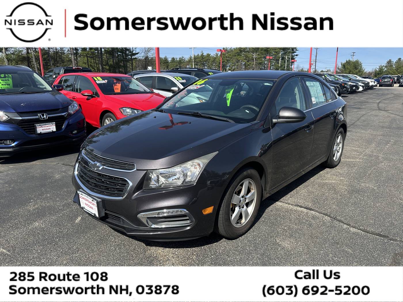 2016 Chevrolet Cruze Limited 1LT — Sedan — 87,861 mi — Somersworth, NH
