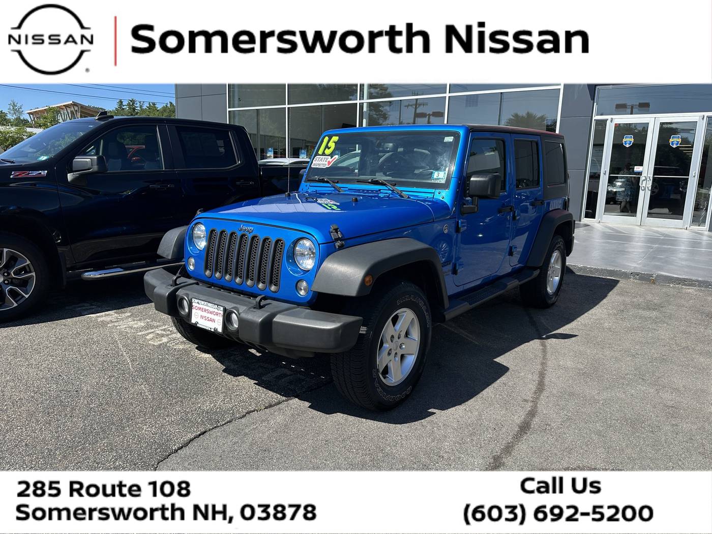 2015 Jeep Wrangler Sport — SUV — 75,658 mi — Somersworth, NH