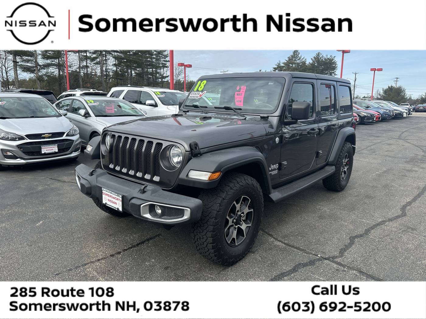 2018 Jeep Wrangler Sport S — SUV — 75,355 mi — Somersworth, NH