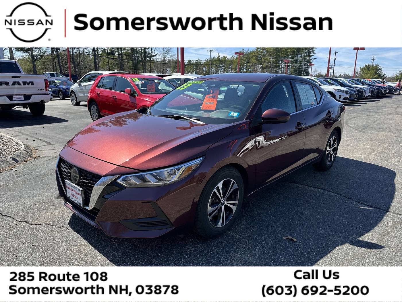 2023 Nissan Sentra SV — Sedan — 44,667 mi — Somersworth, NH