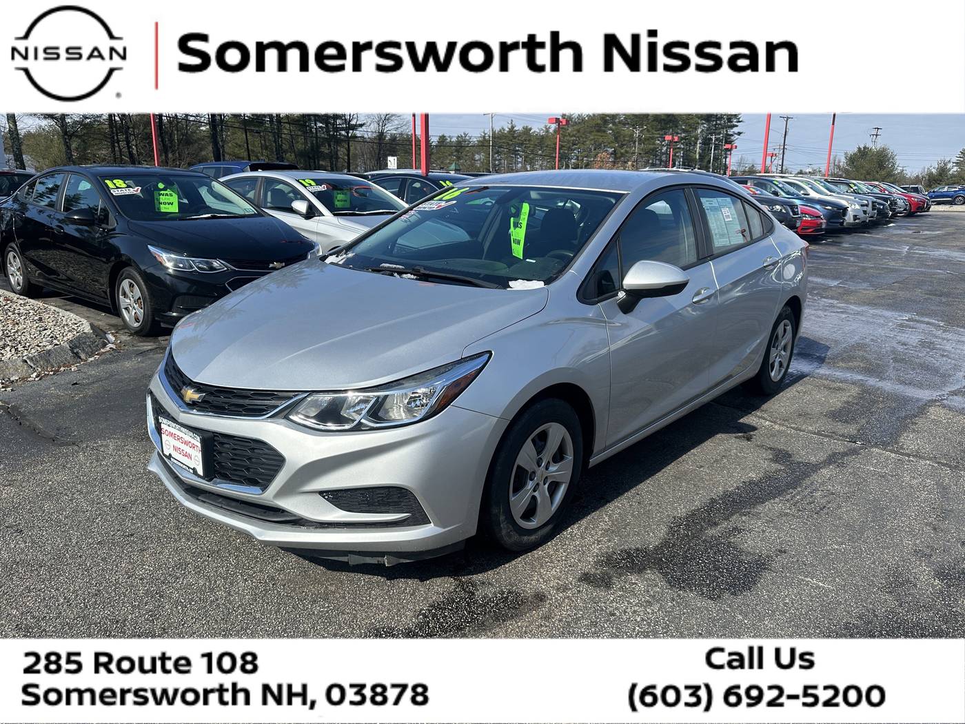 2016 Chevrolet Cruze LS — Sedan — 62,663 mi — Somersworth, NH