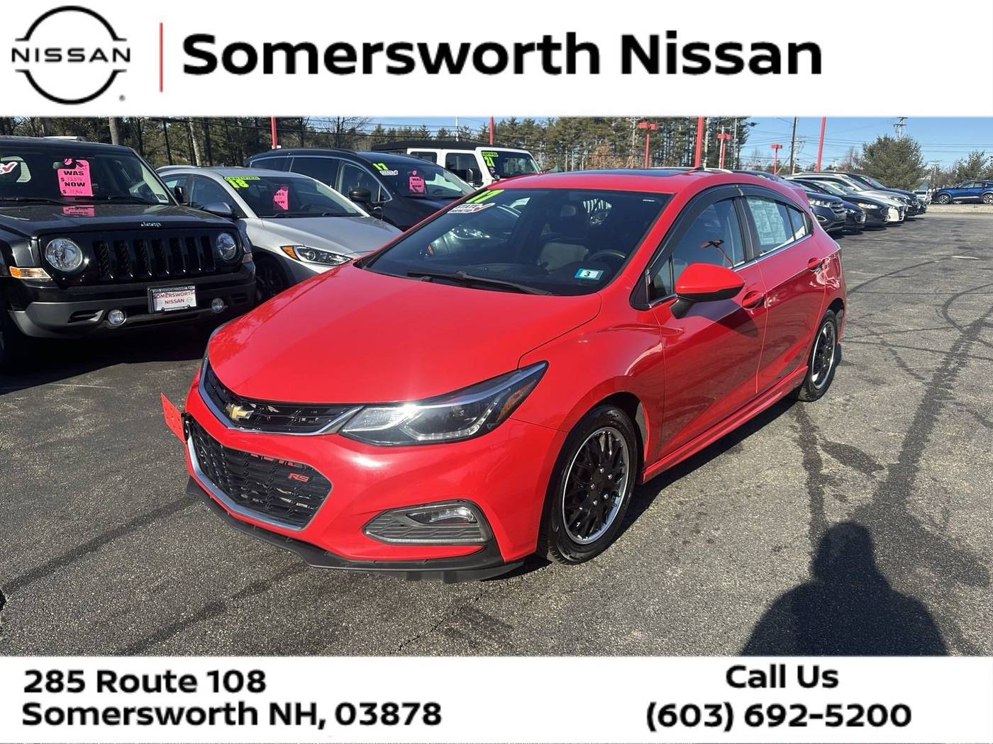 2017 Chevrolet Cruze LT — Hatchback — 93,629 mi — Somersworth, NH