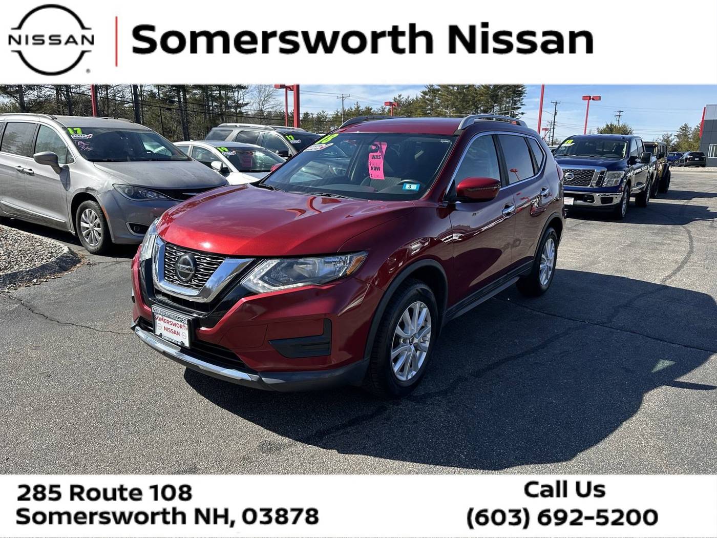 2018 Nissan Rogue SV — SUV — 74,583 mi — Somersworth, NH