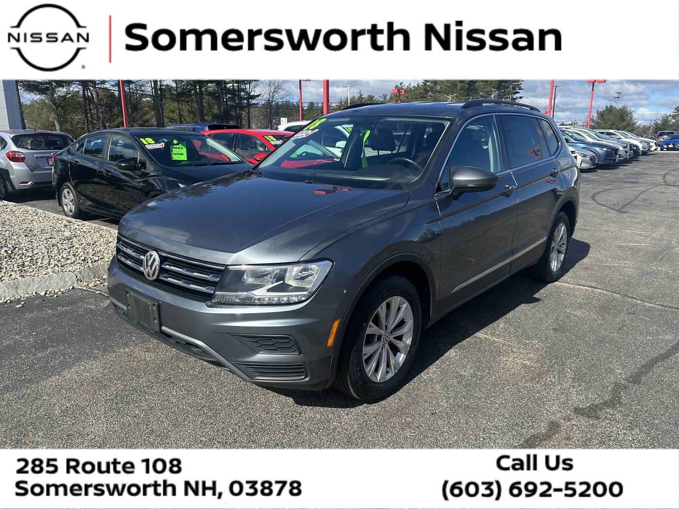 2018 Volkswagen Tiguan SEL — SUV — 87,676 mi — Somersworth, NH