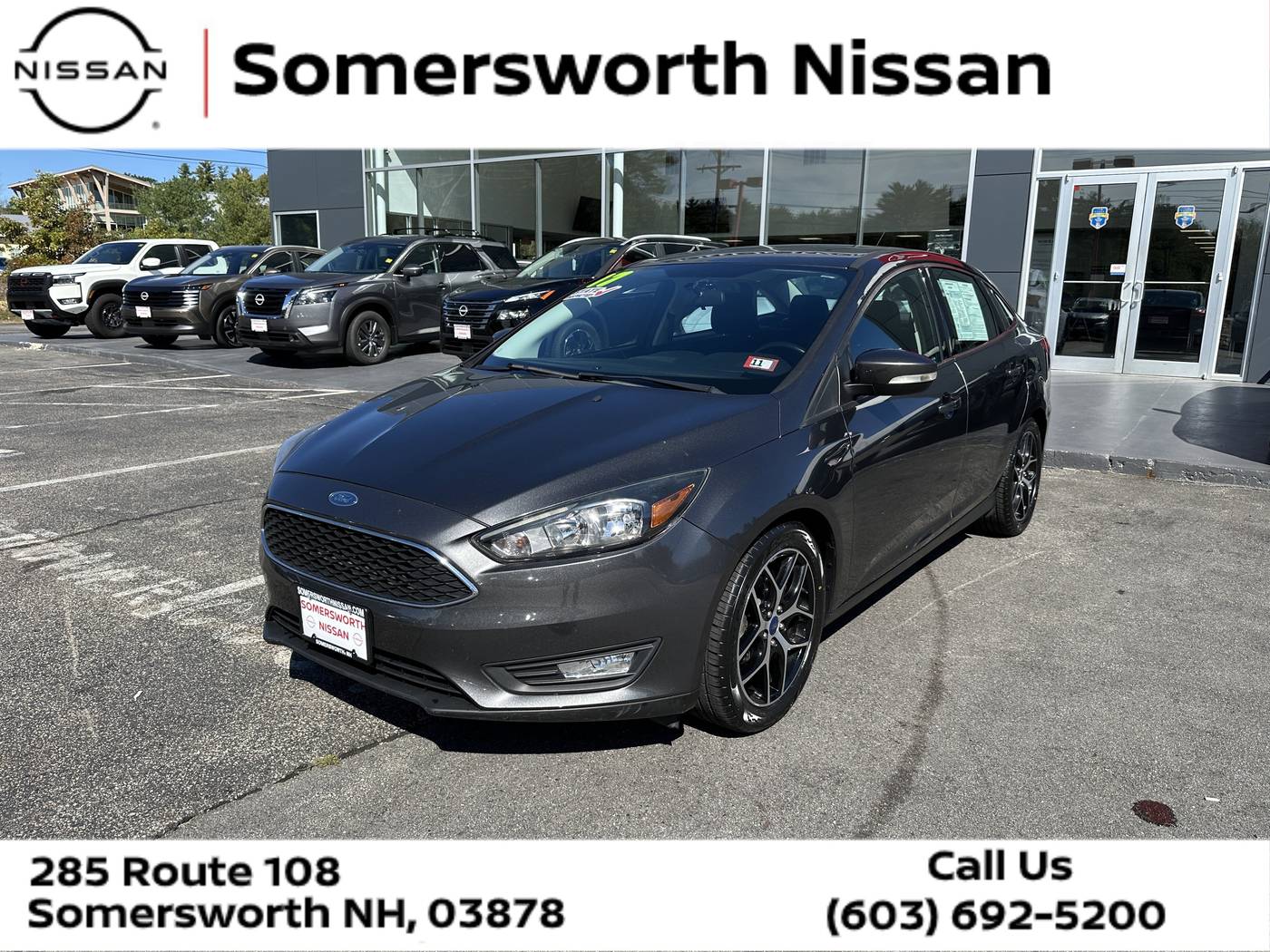 2017 Ford Focus SEL — Sedan — 62,997 mi — Somersworth, NH