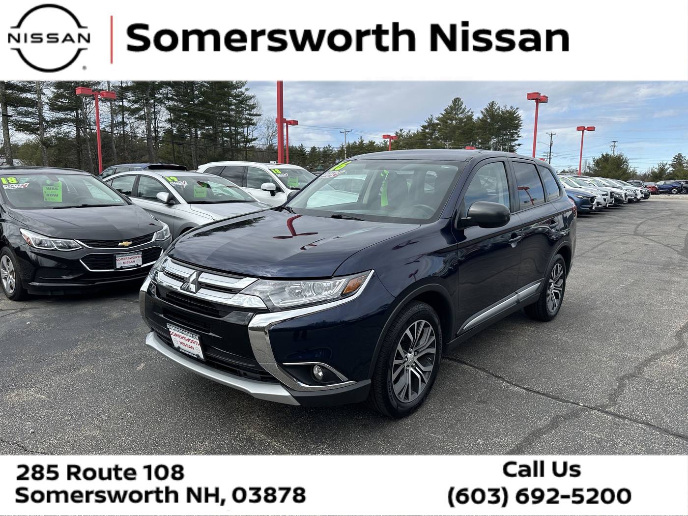 2016 Mitsubishi Outlander ES — SUV — 81,099 mi — Somersworth, NH
