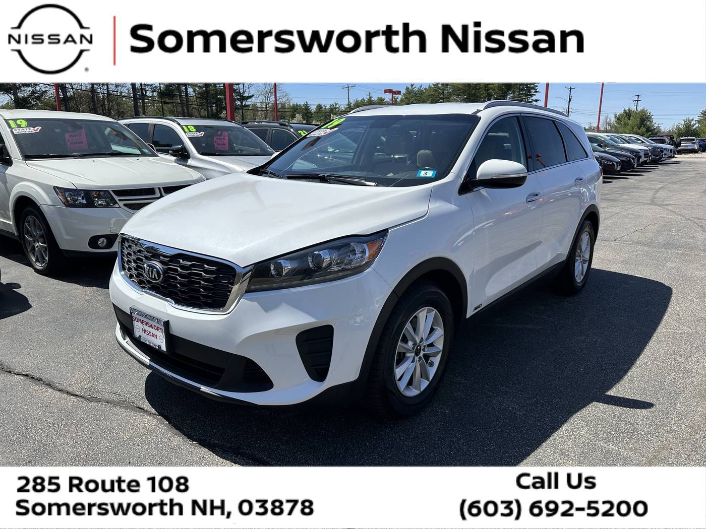 2019 Kia Sorento LX V6 — SUV — 91,843 mi — Somersworth, NH