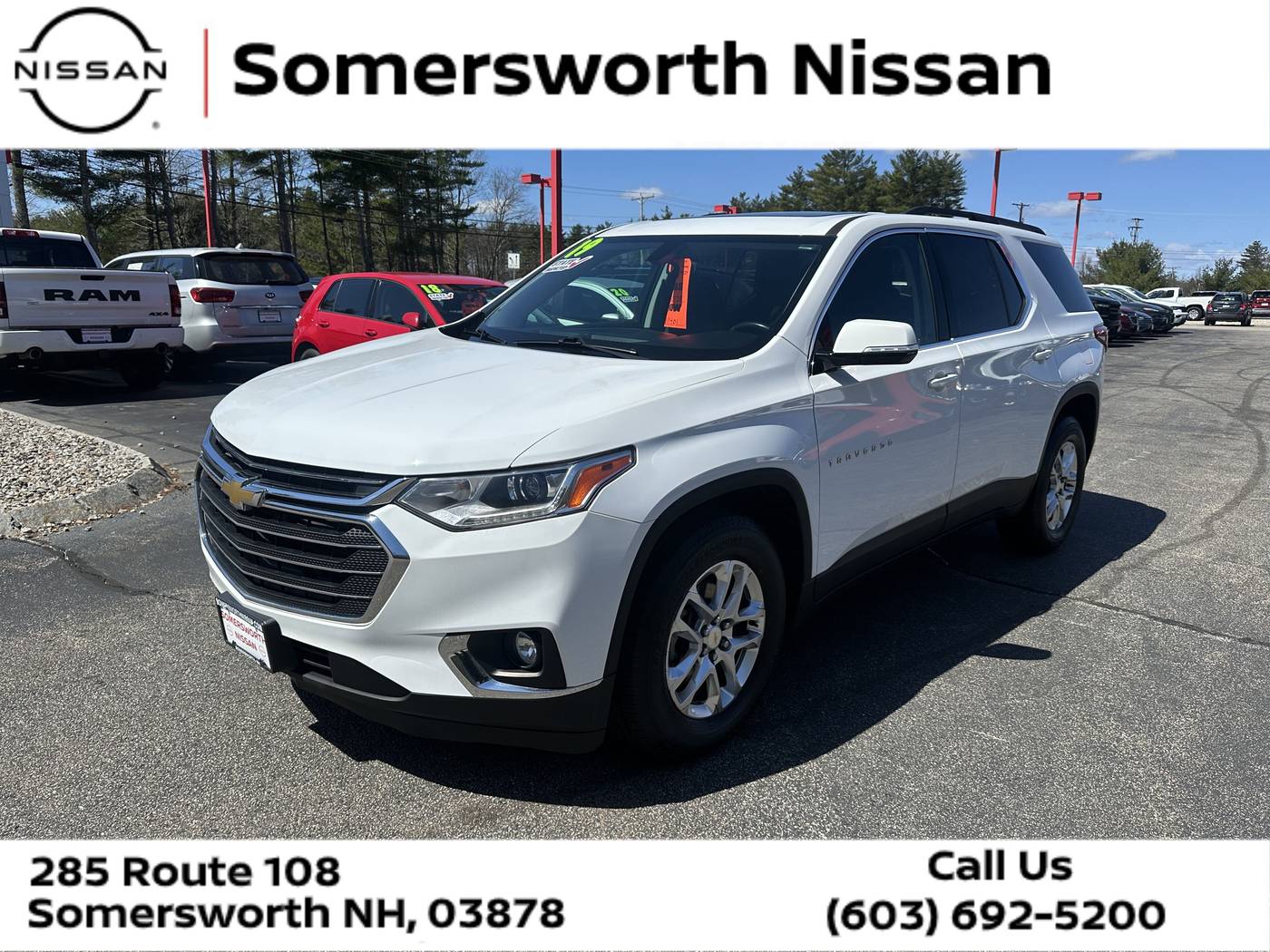 2019 Chevrolet Traverse LT Cloth — SUV — 89,533 mi — Somersworth, NH