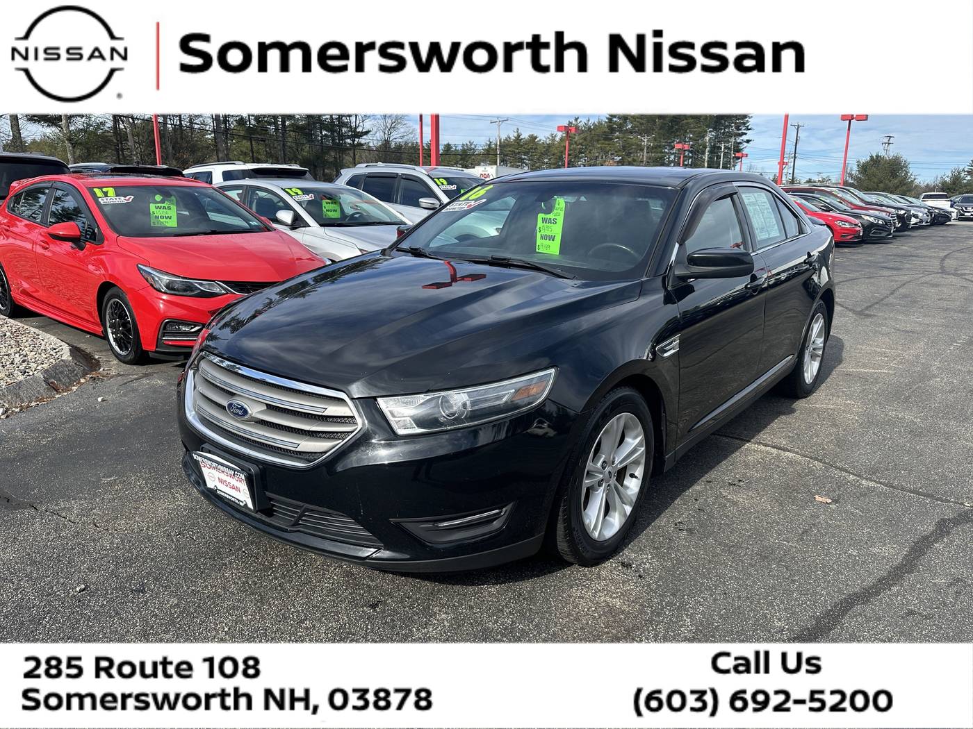 2016 Ford Taurus SEL — Sedan — 69,545 mi — Somersworth, NH