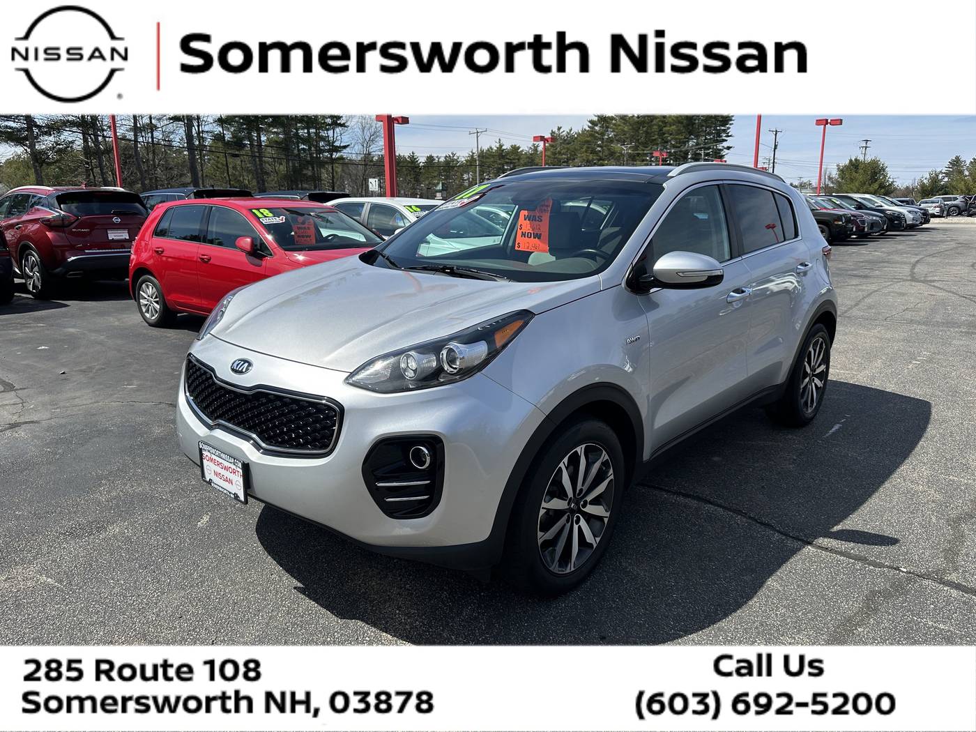 2017 Kia Sportage EX — SUV — 92,358 mi — Somersworth, NH